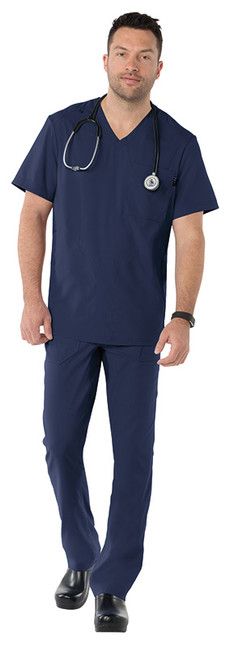 Zdravotnické oblečení - Novinky - Pánska zdravotnícka blúza Force vo farbe námornická modrá | medical uniforms