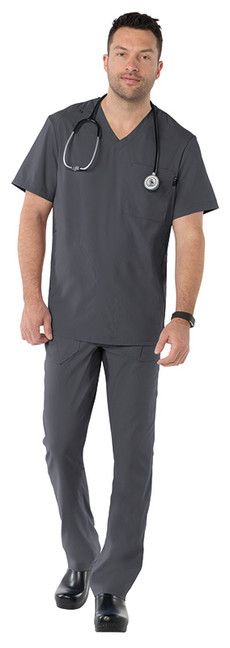 Zdravotnické oblečení - Novinky - Pánska zdravotnícka blúza Force vo farbe šedá | medical uniforms