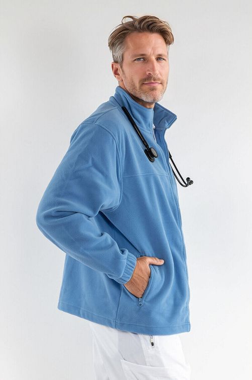 Zdravotnické oblečení - Mikiny a vesty - Pánská fleecová mikina MEDICAL námořnicky modrá | medical-uniforms