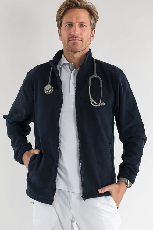 Zdravotnické oblečení - Mikiny a vesty - Pánská fleecová mikina MEDICAL námořnicky modrá | medical-uniforms