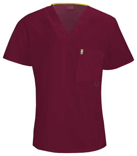 Zdravotnické oblečení - Jednobarevné - Pánska zdravotnícka blúza C - vínová | medical-uniforms