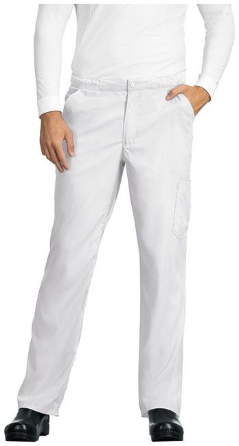 Zdravotnické oblečení - Kalhoty - Pánske zdravotnícke nohavice Discovery vo farbe biela | medical-uniforms
