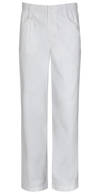 Zdravotnické oblečení - Lékařské kalhoty - Pánské zdravotnické kalhoty na zip Certainty - bílá | medical-uniforms