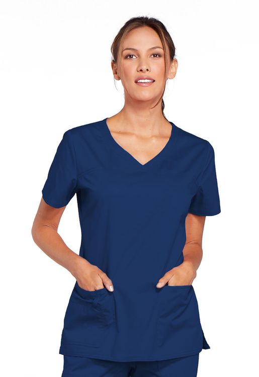 Zdravotnické oblečení - Dámské lékařské halenky - Pracovní zdravotnická halena FIT - námořnická modrá | medical-uniforms