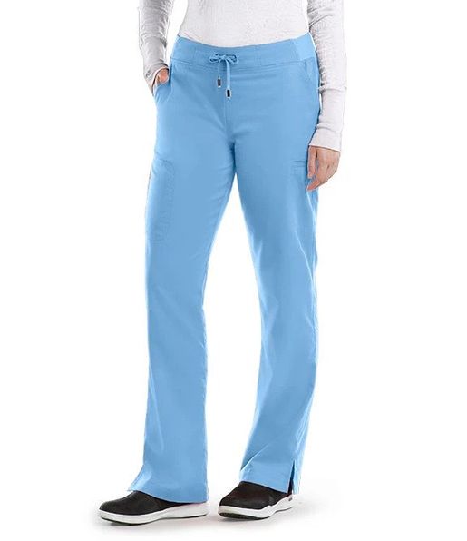 Zdravotnické oblečení - Speciální nabídka zdravotnických oděvů - Pracovní zdravotnické kalhoty Grey´s Anatomy MIA - nebeská modrá | medical-uniforms