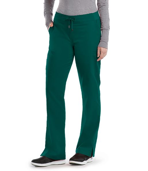 Zdravotnické oblečení - Dámské kalhoty - Pracovní zdravotnické kalhoty Grey´s Anatomy MIA - myslivecká zelená | medical-uniforms
