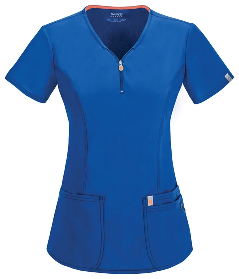 Zdravotnické oblečení - Dámské zdravotnické haleny - Športovo-elegantná dámska zdravotnícka blúza CERTAINTY PLUS - kráľovská modrá | medical-uniforms