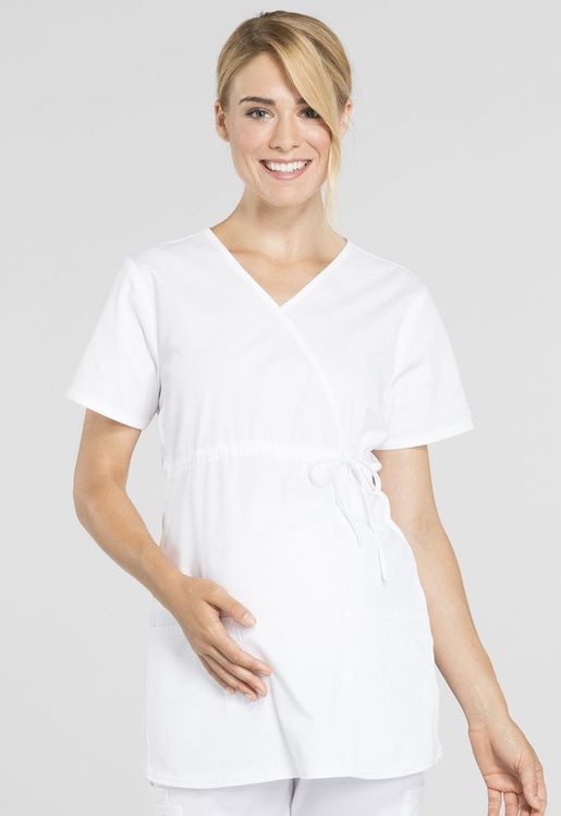 Zdravotnické oblečení - Novinky - Těhotenská dámská halena MATERNITY – bílá | medical-uniforms