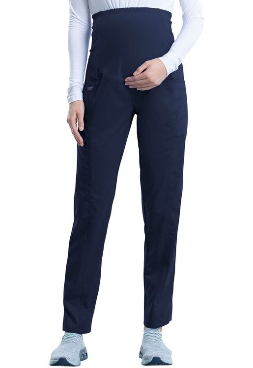 Zdravotnické oblečení - Dámské kalhoty - Zdravotnické těhotenské kalhoty MATERNITY - námořnická modrá | medical-uniforms