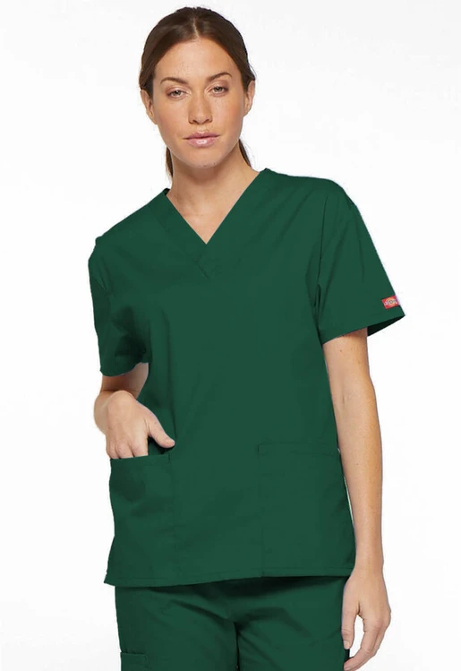 Zdravotnické oblečení - Dámské lékařské halenky - Dámská/unisex zdravotnická halena - myslivecká zelená | medical-uniforms