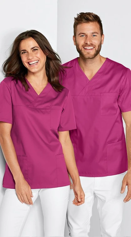 Zdravotnické oblečení - 7days - haleny - Unisex zdravotnická halena UNISEX 95° - magenta | medical-uniforms
