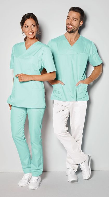 Zdravotnické oblečení - 7days - haleny - Unisex zdravotnická halena UNISEX 95° - mint | medical-uniforms
