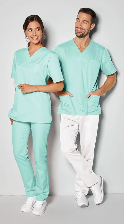 Zdravotnické oblečení - 7days - haleny - Unisex zdravotnická halena UNISEX 95° - mint | medical-uniforms