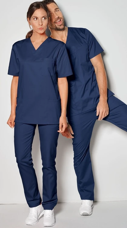 Zdravotnické oblečení - 7days - haleny - Unisex zdravotnická halena UNISEX 95° - námořnická modrá | medical-uniforms