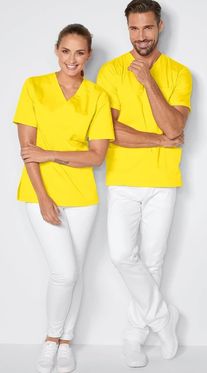 Zdravotnické oblečení - 7days - haleny - Unisex zdravotnická halena UNISEX 95° - žlutá | medical-uniforms