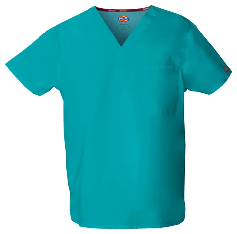 Zdravotnické oblečení - Dámské lékařské halenky - Unisex zdravotnická halena V-výstřih - modrozelená - medical-uniforms