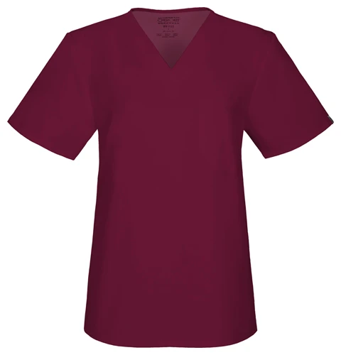 Zdravotnické oblečení - Cherokee - haleny - Unisexová zdravotnícka halena s V-výstřihem Certainty  - vínová | medical-uniforms