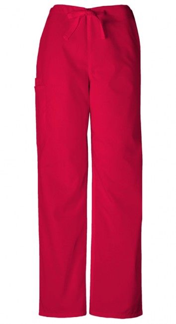 Zdravotnické oblečení - Kalhoty - Unisexové šněrovací kalhoty - červená | medical-uniforms