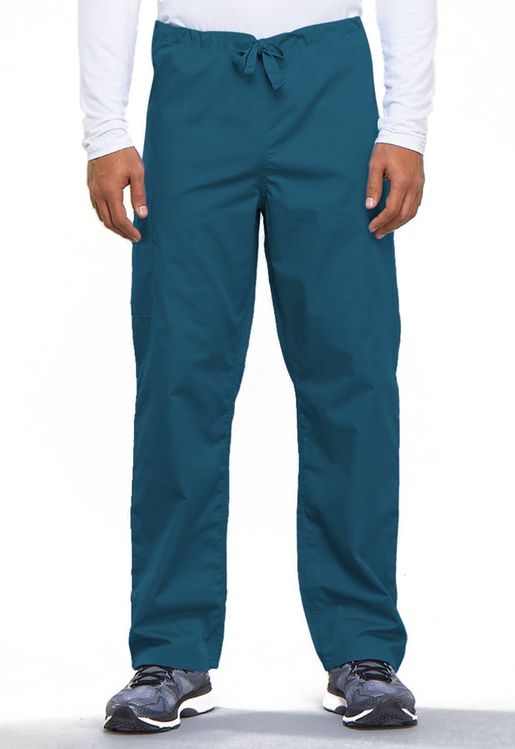 Zdravotnické oblečení - Kalhoty - Unisexové zdravotnické šněrovací kalhoty - karibská modrá | medical-uniforms