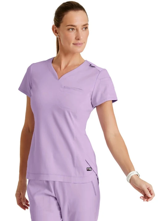 Zdravotnické oblečení - Dámské zdravotnické haleny - Dámská zdravotnická halena CAPRI Grey´s Anatomy Spandex Stretch - frézie | medical-uniforms