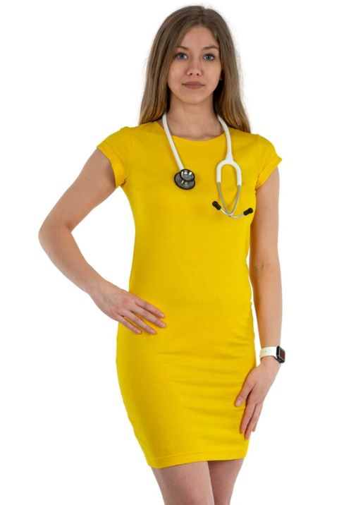 Zdravotnické oblečení - Novinky - Zdravotnické šaty MEDICAL - žluté | medical-uniforms