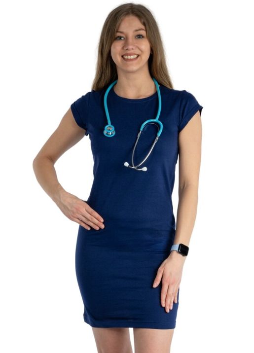 Zdravotnické oblečení - Novinky - Zdravotnické šaty MEDICAL - tmavě modré | medical-uniforms