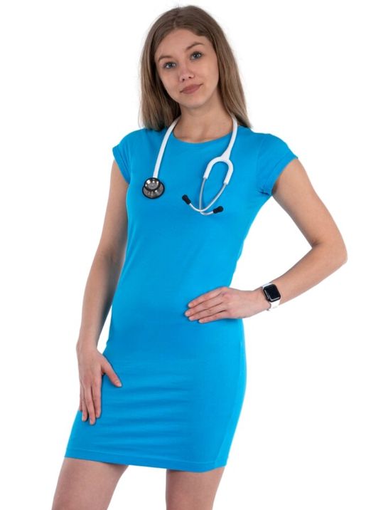 Zdravotnické oblečení - Novinky - Zdravotnické šaty MEDICAL - tyrkysové | medical-uniforms